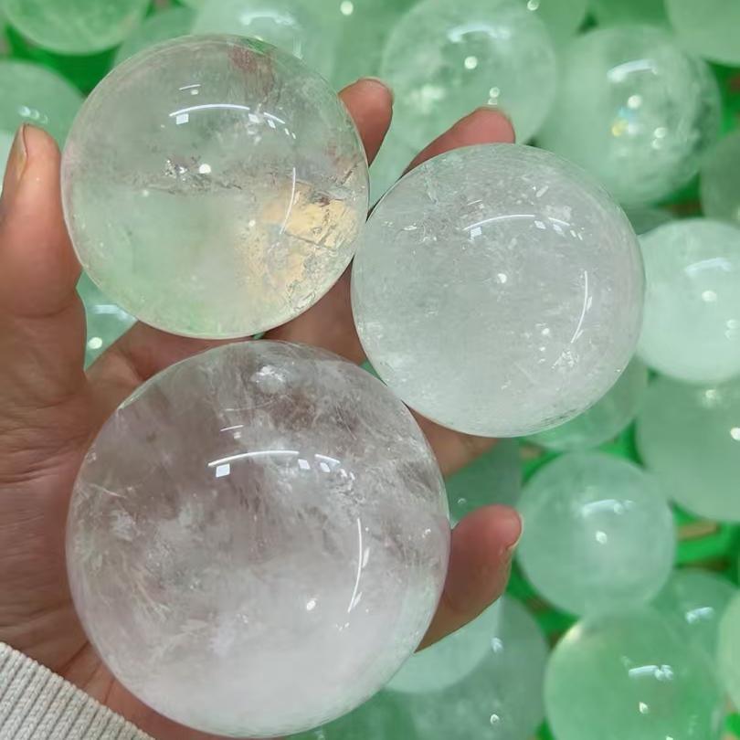 4-8cm Clear Quartz sphere Wholesale - Free Shipping Over 300USD - Price at $ 40.00 /pc