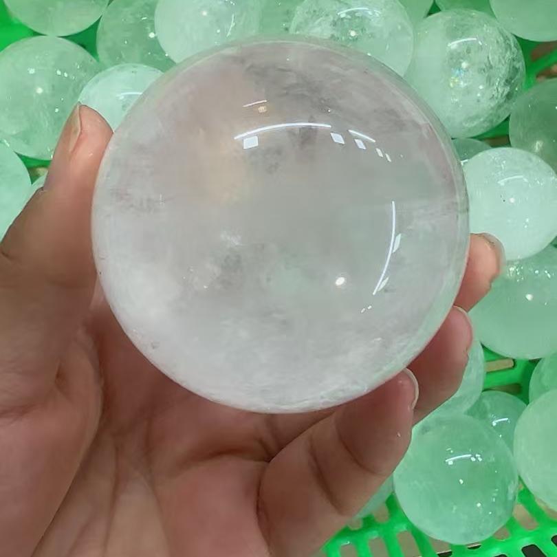 4-8cm Clear Quartz sphere Wholesale - Free Shipping Over 300USD - Price at $ 40.00 /pc