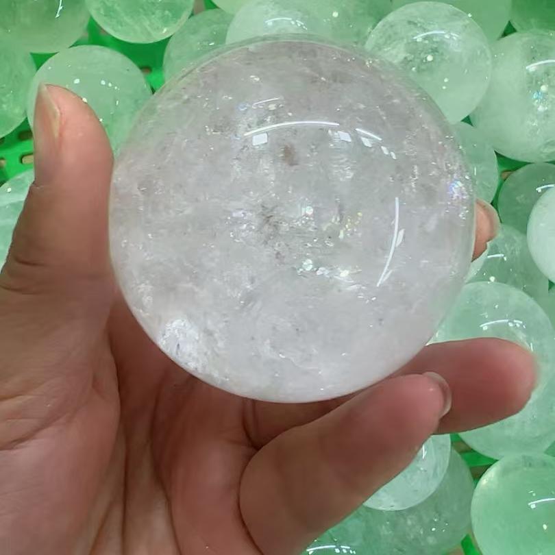 4-8cm Clear Quartz sphere Wholesale - Free Shipping Over 300USD - Price at $ 40.00 /pc
