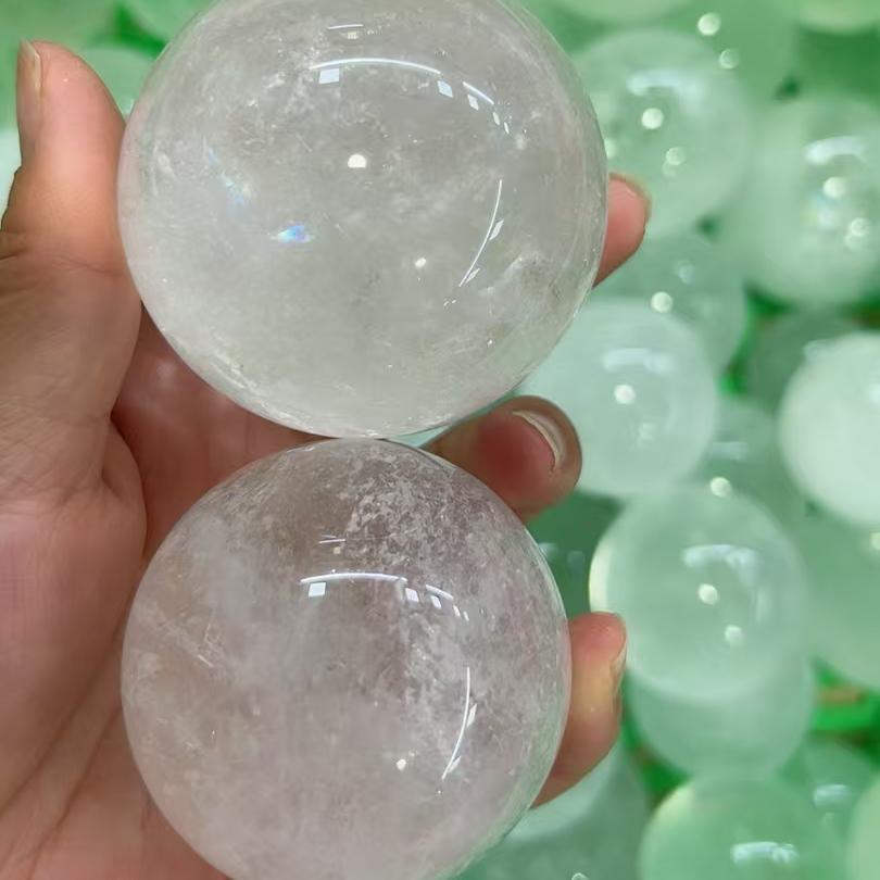 4-8cm Clear Quartz sphere Wholesale - Free Shipping Over 300USD - Price at $ 40.00 /pc