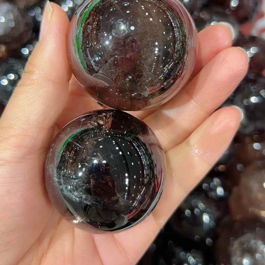 4-7cm smokey Quartz sphere Wholesale - Free Shipping Over 300USD - Price at $ 53.00 /pc