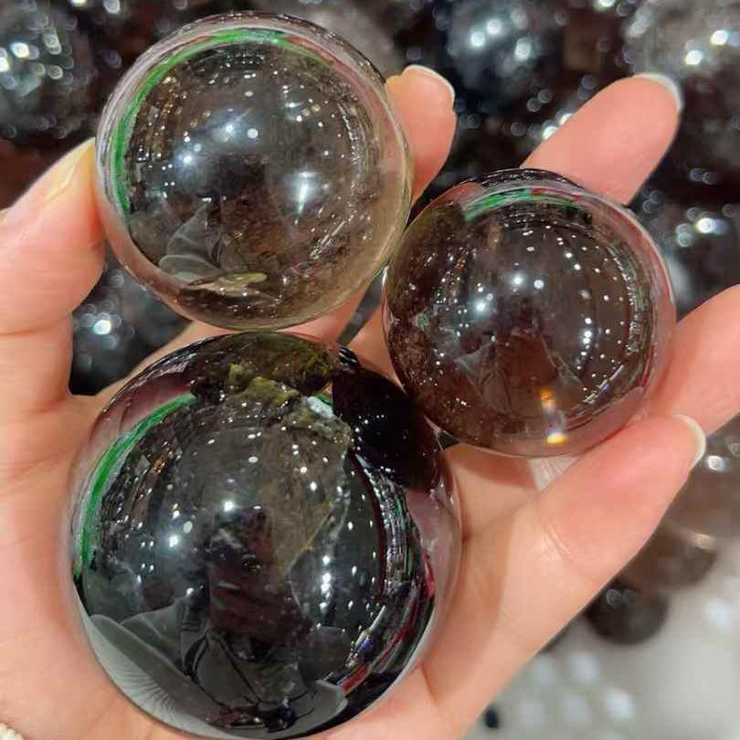 4-7cm smokey Quartz sphere Wholesale - Free Shipping Over 300USD - Price at $ 53.00 /pc