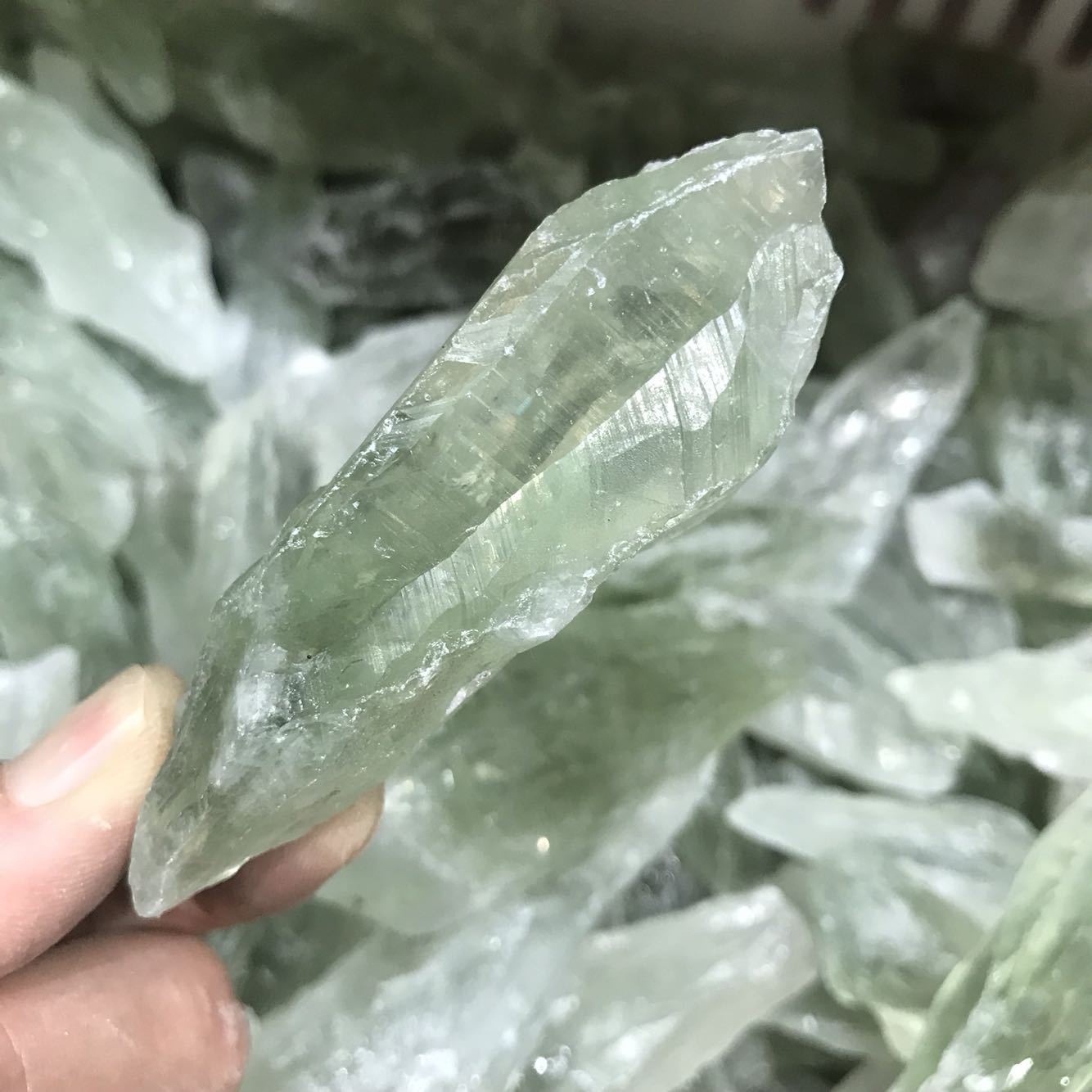 3-5cm prasiolite raw 1kg