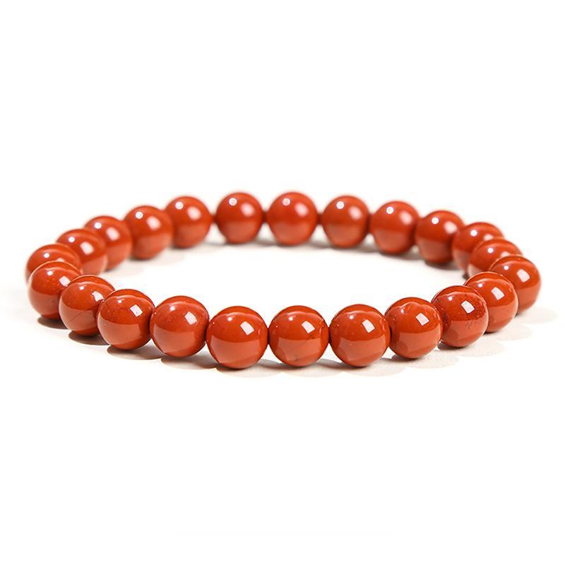 8/10mm Red jasper bracelet Wholesale - Free Shipping Over 300USD - Price at $ 2.50 /pc