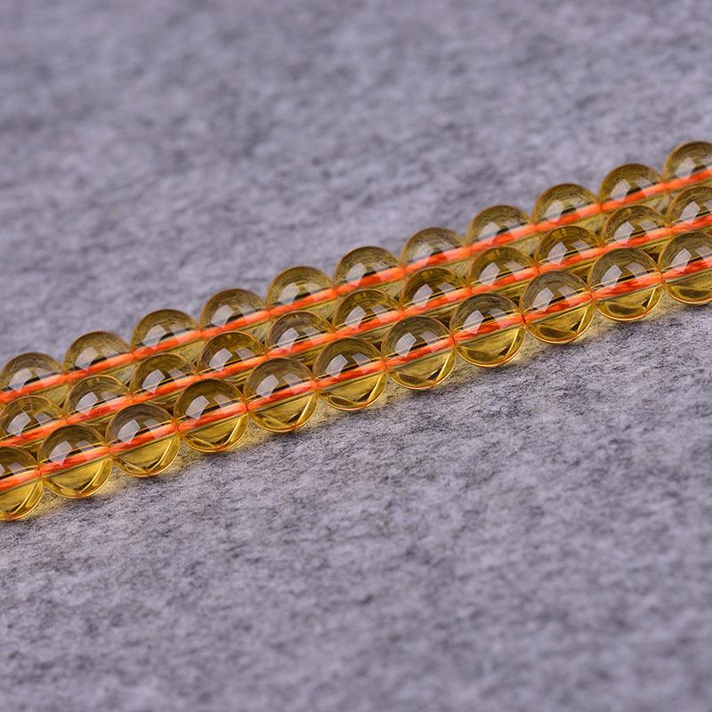 8/10/12mm Citrine Beads Wholesale - Free Shipping Over 300USD - Price at $ 26.00 /pc