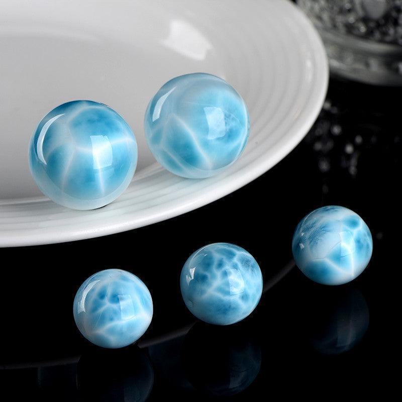 16mm Larimar sphere Wholesale - Free Shipping Over 300USD - Price at $ 34.00 /pc