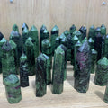 4-8cm Ruby Zoisite tower Wholesale - Free Shipping Over 300USD - Price at $ 48.50 /pc