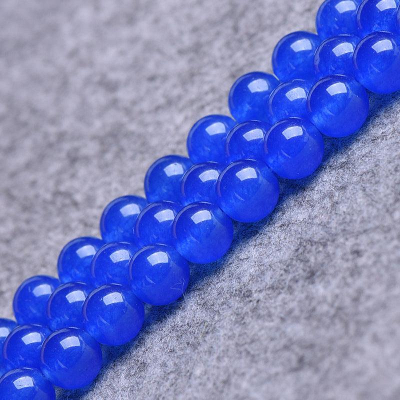 8/10/12mm Blue Carnelian Beads Wholesale - Free Shipping Over 300USD - Price at $ 4.00 /pc