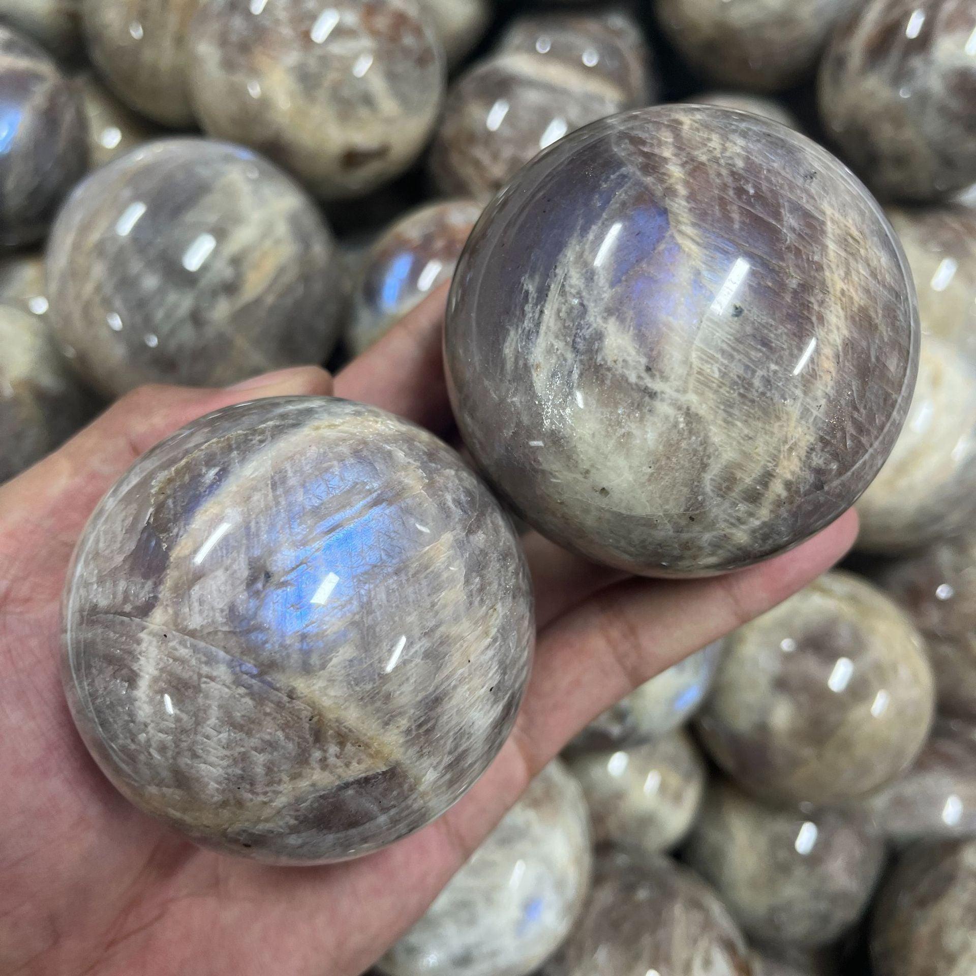 5-8cm peach Moonstone sphere Wholesale - Free Shipping Over 300USD - Price at $ 39.60 /pc