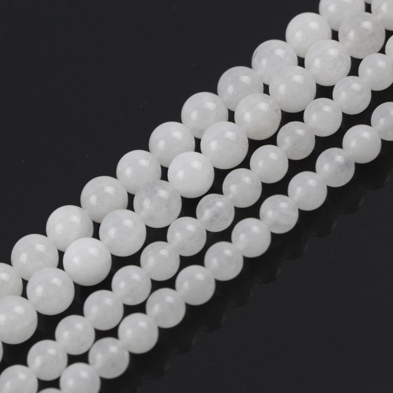 8/10/12mm White jade Beads Wholesale - Free Shipping Over 300USD - Price at $ 4.00 /pc