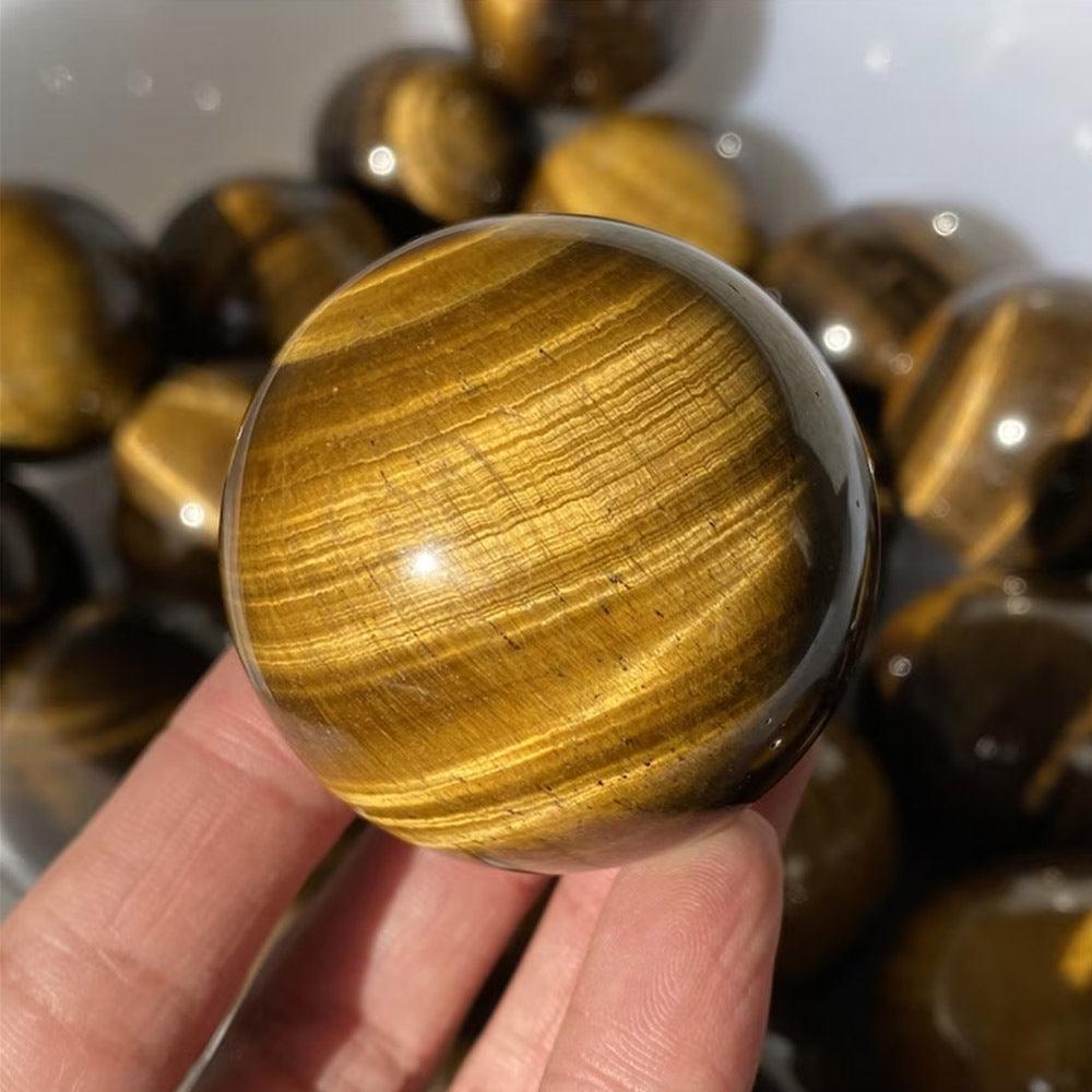 4-8cm Tiger Eye stone sphere Wholesale - Free Shipping Over 300USD - Price at $ 45.00 /pc