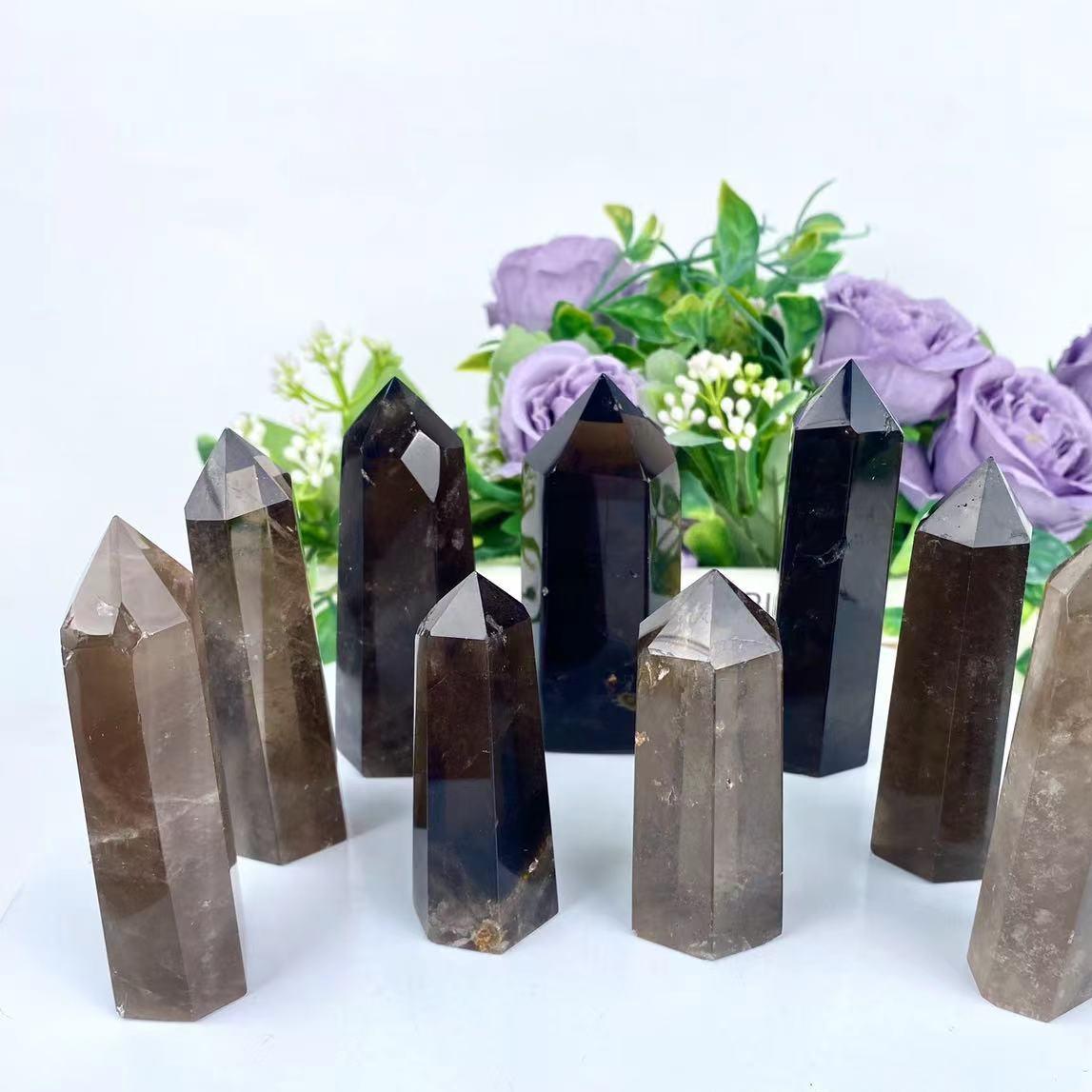 5-9cm smokey Quartz tower Wholesale - Free Shipping Over 300USD - Price at $ 49.00 /pc