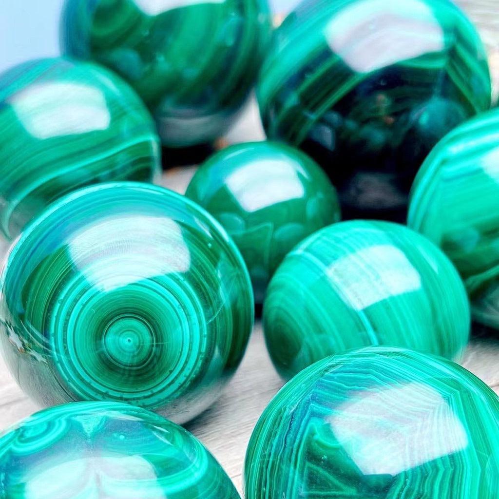 4-7cm Malachite sphere Wholesale - Free Shipping Over 300USD - Price at $ 170.00 /pc
