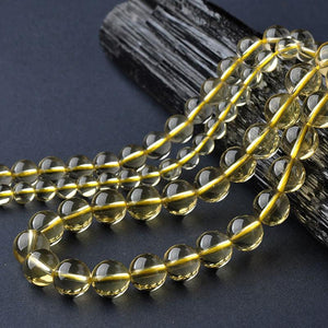 8/10/12mm Citrine beads Wholesale - Free Shipping Over 300USD - Price at $ 17.00 /pc