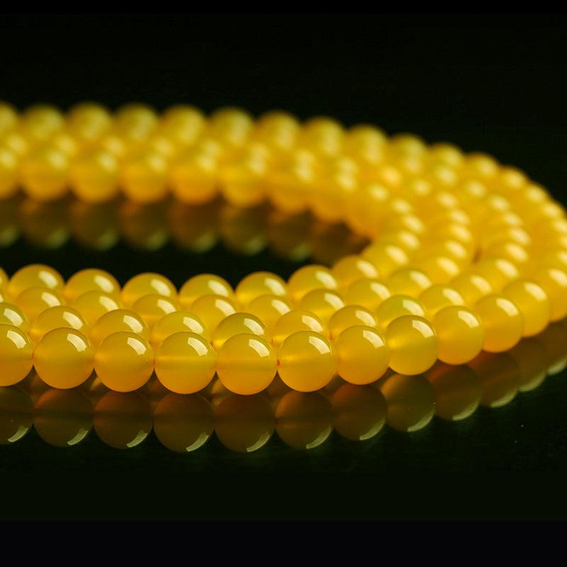 8/10/12mm Yellow Agate Beads Wholesale - Free Shipping Over 300USD - Price at $ 8.00 /pc