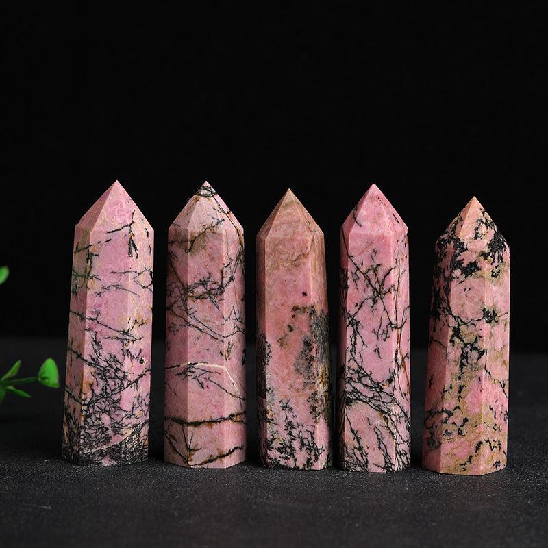 5-9cm Rhodonite tower Wholesale - Free Shipping Over 300USD - Price at $ 44.00 /pc