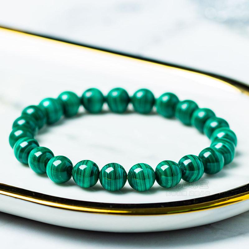 8/10mm Malachite bracelet Wholesale - Free Shipping Over 300USD - Price at $ 10.50 /pc
