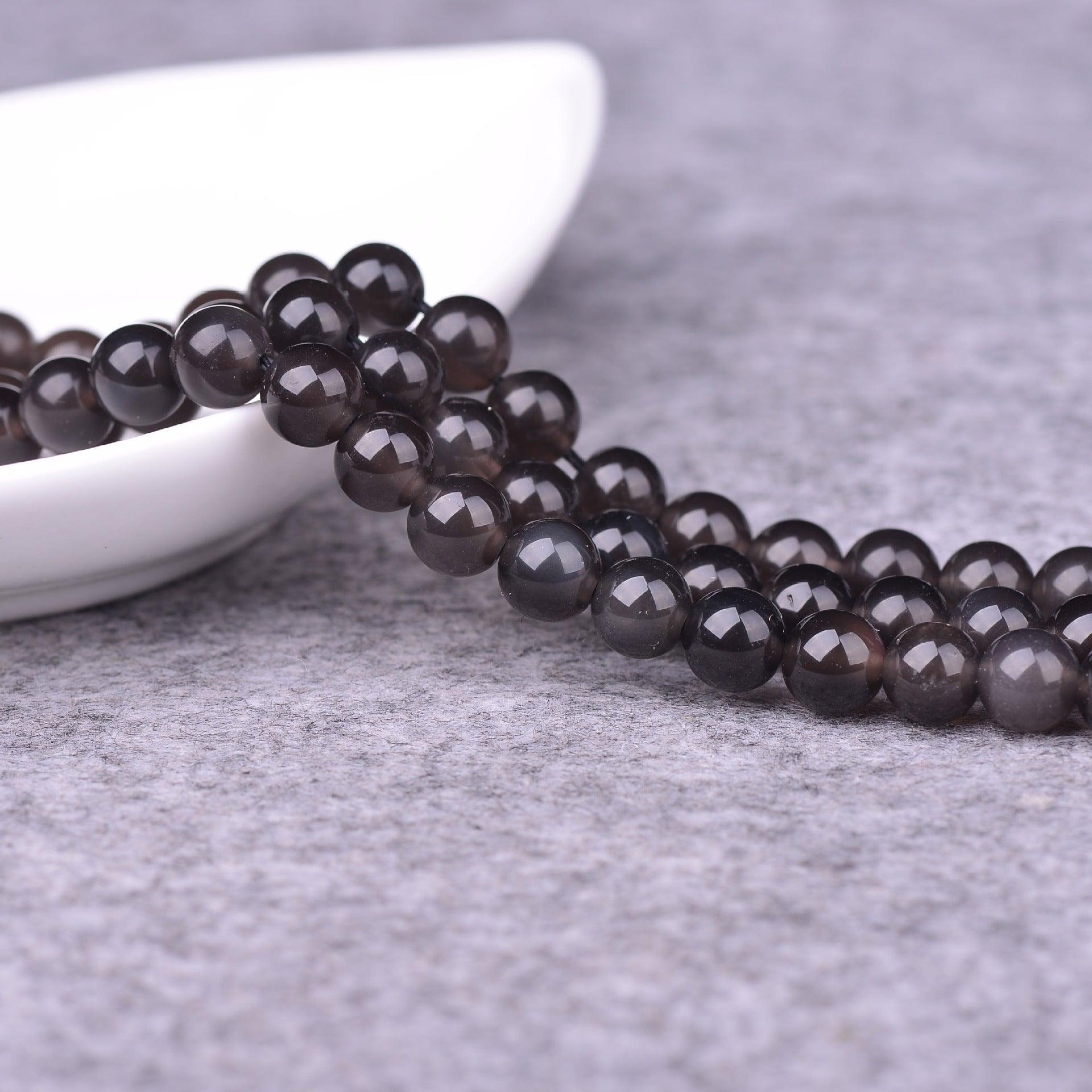 8/10/12mm Apache Tears obsidian Beads Wholesale - Free Shipping Over 300USD - Price at $ 9.00 /pc