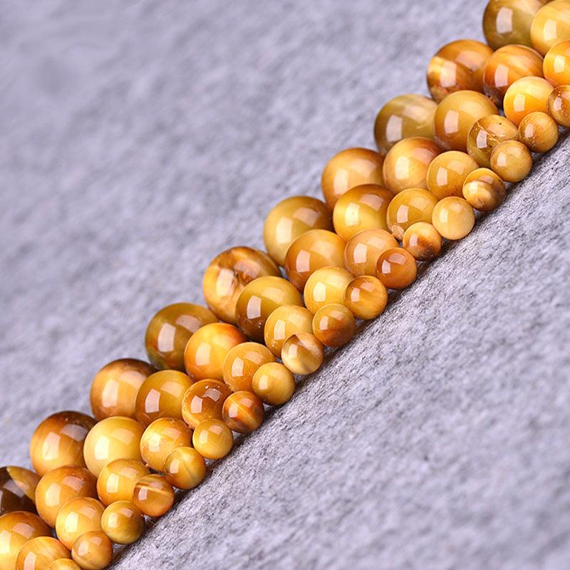 8/10/12mm Gold Tiger Eyes Beads Wholesale - Free Shipping Over 300USD - Price at $ 32.00 /pc