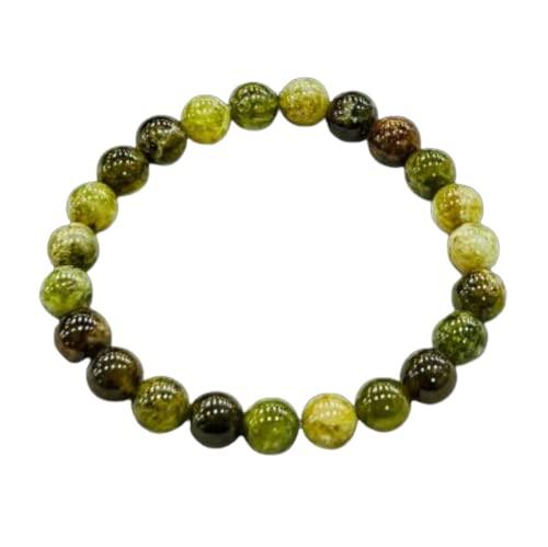 8mm green garnet bracelet