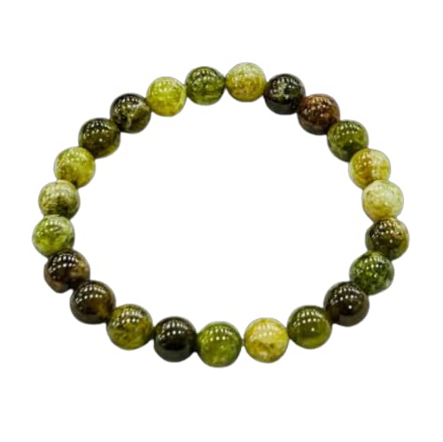 8mm green garnet bracelet