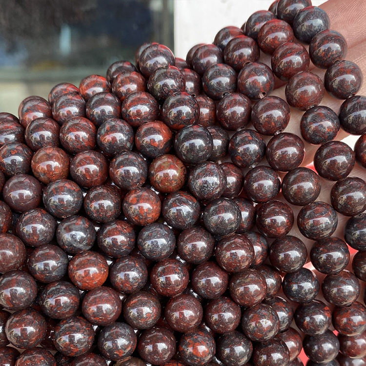 8mm brecciated jasper beads