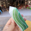 5-8cm green agate tower 1kg