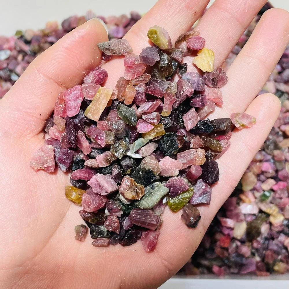 5-9mm watermelon tourmaline raw 1kg