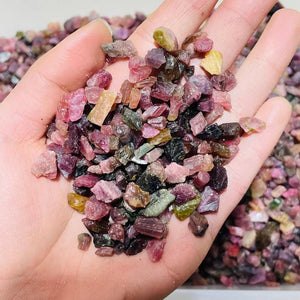 5-9mm watermelon tourmaline raw 1kg