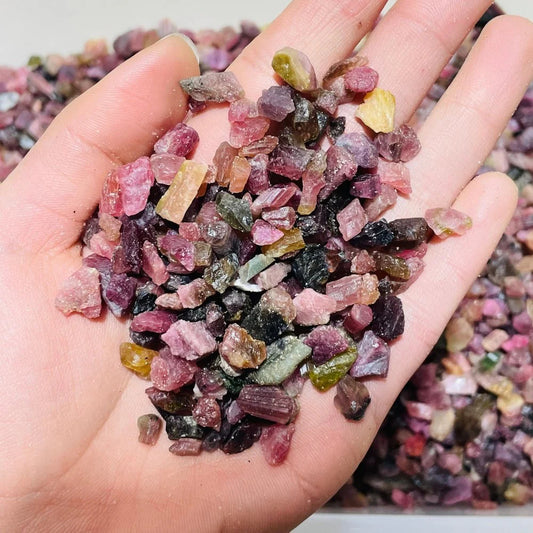 5-9mm watermelon tourmaline raw 1kg