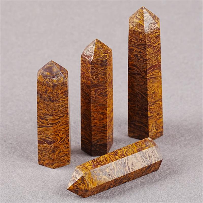 7-9CM Elephant Skin Jasper tower point Wholesale - Free Shipping Over 300USD - Price at $ 33.00 /pc