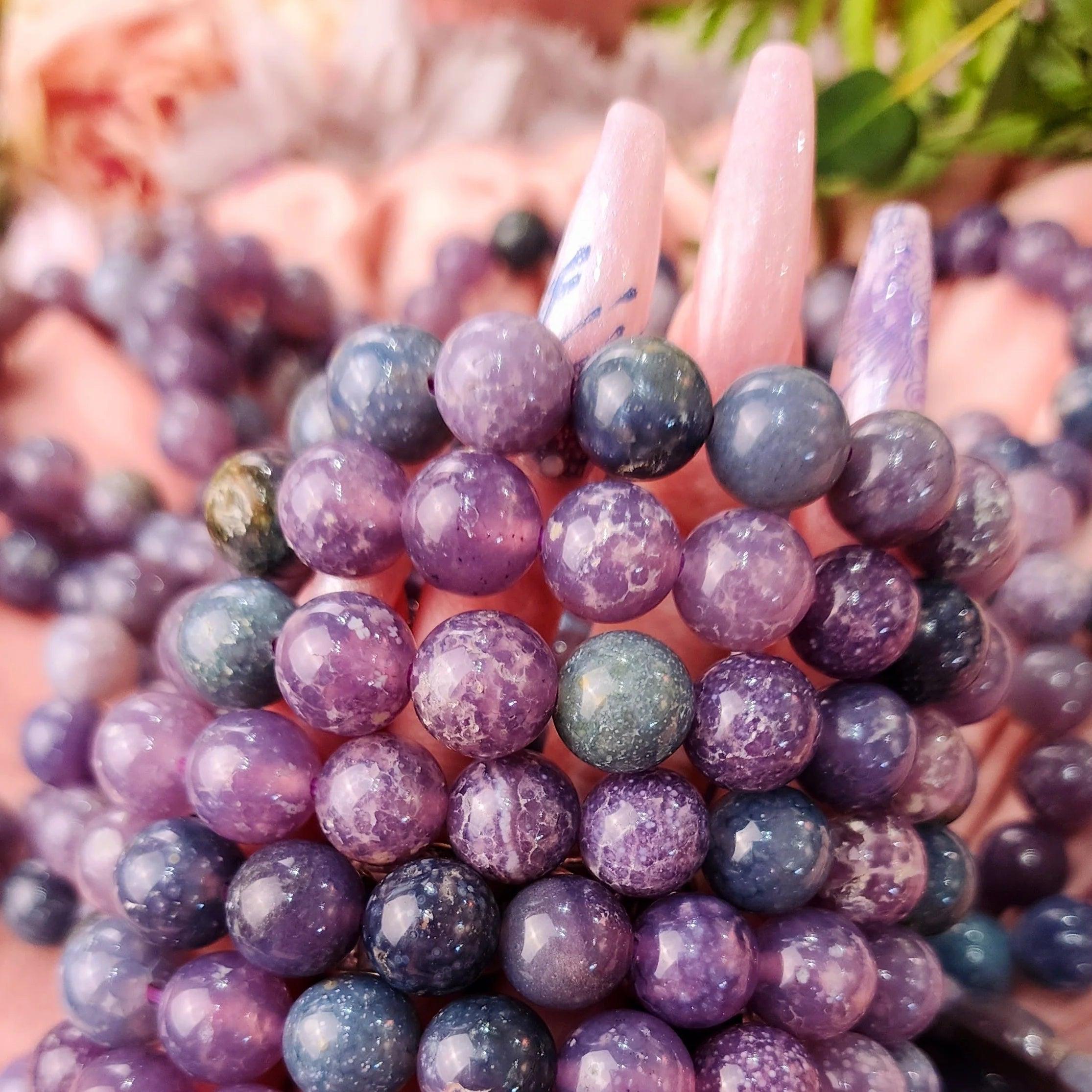 12mm grape agate bracelet
