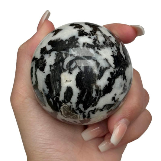 4-7cm zebra jasper sphere 1kg