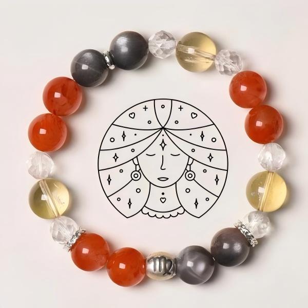 12 Zodiac Bracelets - S925 Silver Constellation Symbol Crystal Bracelets
