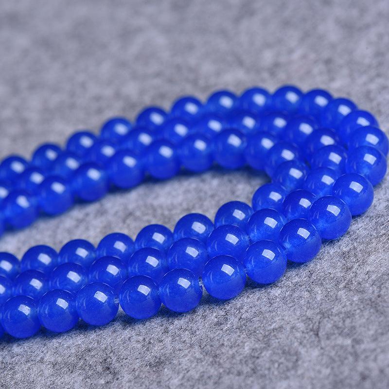 8/10/12mm Blue Carnelian Beads Wholesale - Free Shipping Over 300USD - Price at $ 4.00 /pc