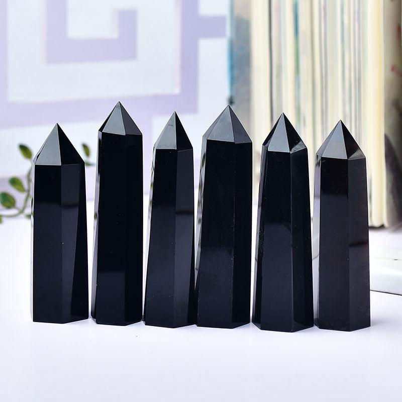 5-7cm Obsidian tower point Wholesale - Free Shipping Over 300USD - Price at $ 18.00 /pc