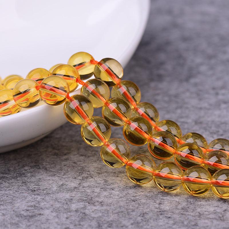 8/10/12mm Citrine Beads Wholesale - Free Shipping Over 300USD - Price at $ 26.00 /pc