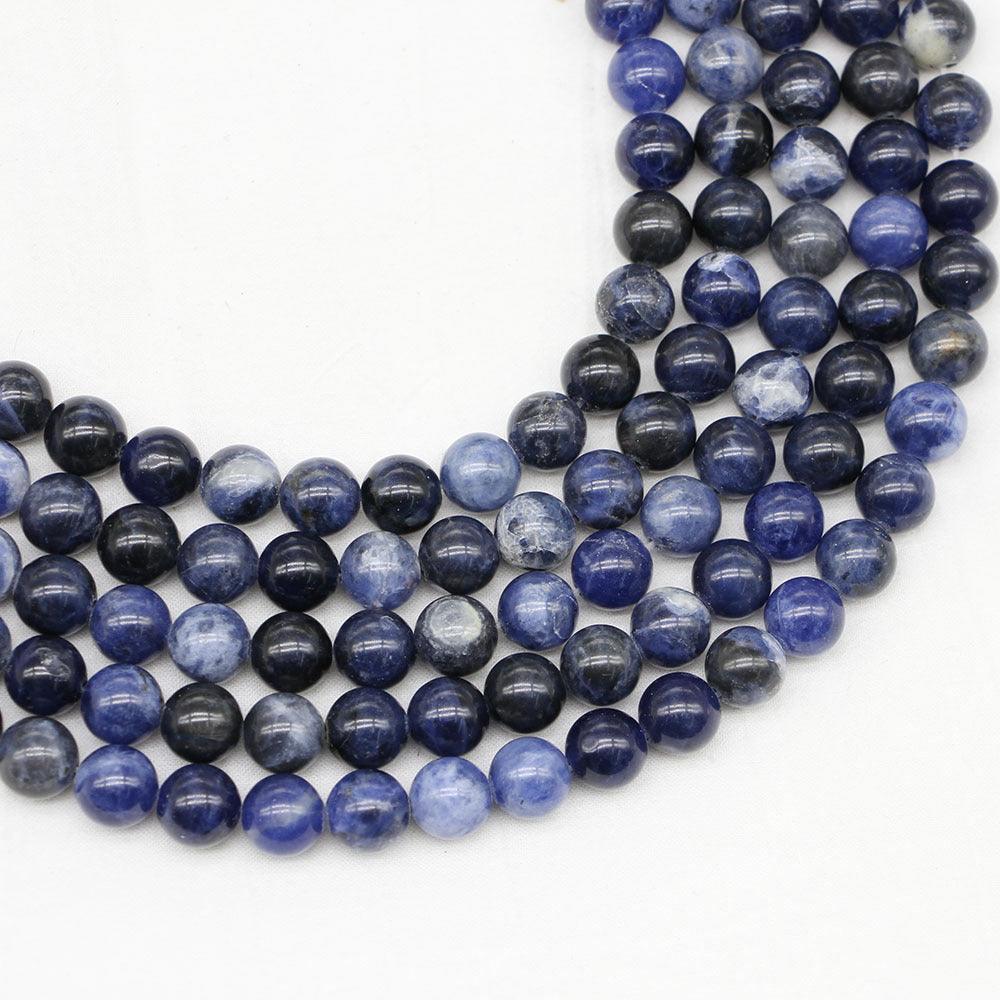 8/10mm Sodalite beads Wholesale - Free Shipping Over 300USD - Price at $ 2.90 /pc