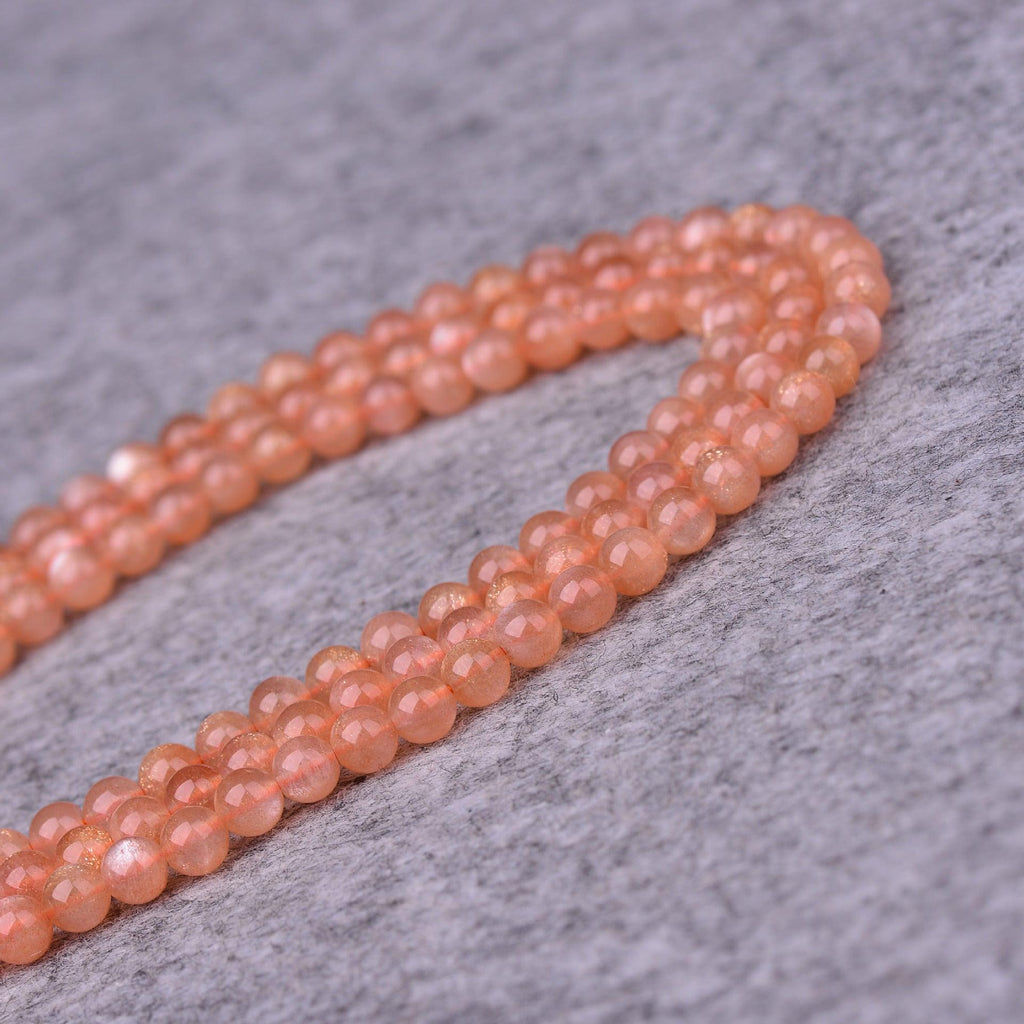6/8/10mm Sunstone beads Wholesale - Free Shipping Over 300USD - Price at $ 18.00 /pc
