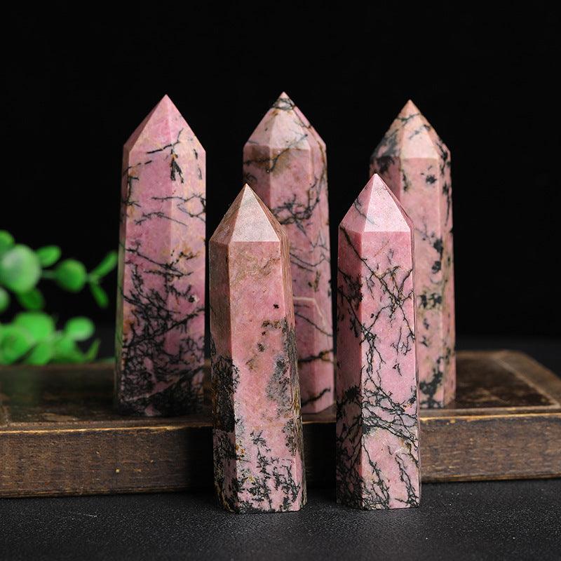 5-9cm Rhodonite tower Wholesale - Free Shipping Over 300USD - Price at $ 44.00 /pc