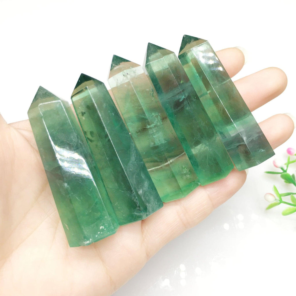 5-9CM Fluorite tower point Wholesale - Free Shipping Over 300USD - Price at $ 33.00 /pc