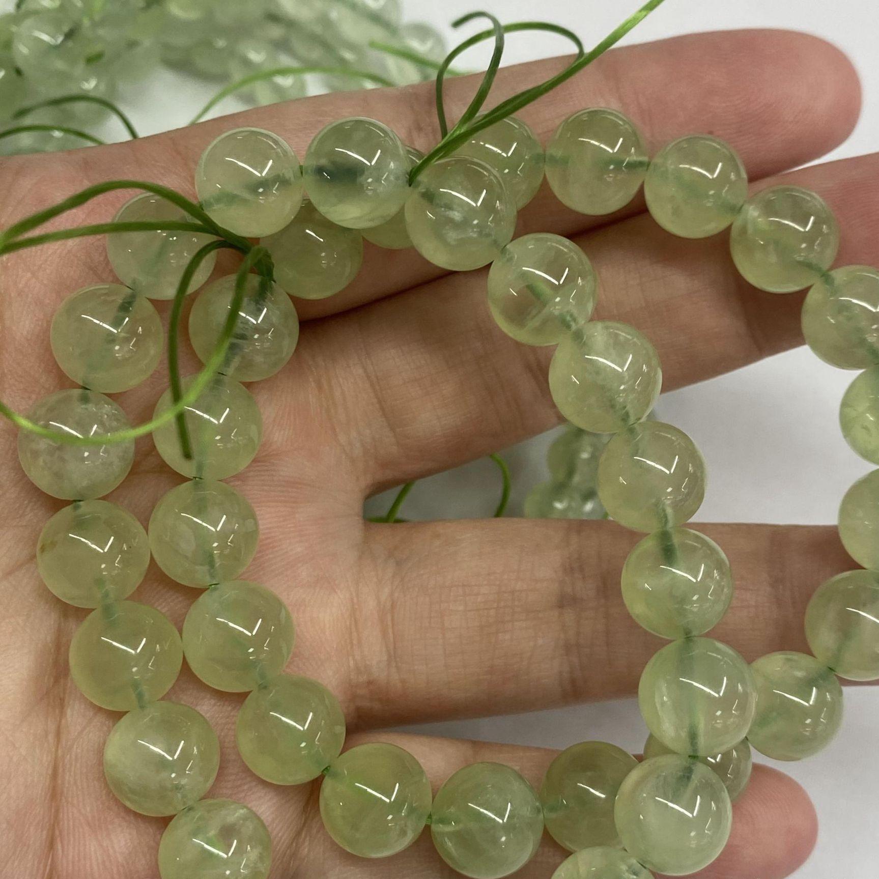 8mm Prehnite bracelet Wholesale - Free Shipping Over 300USD - Price at $ 13.20 /pc