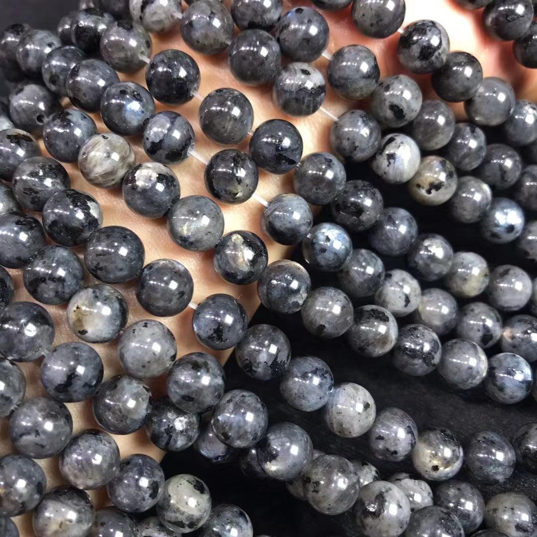 8/10mm Larvikite beads Wholesale - Free Shipping Over 300USD - Price at $ 2.20 /pc