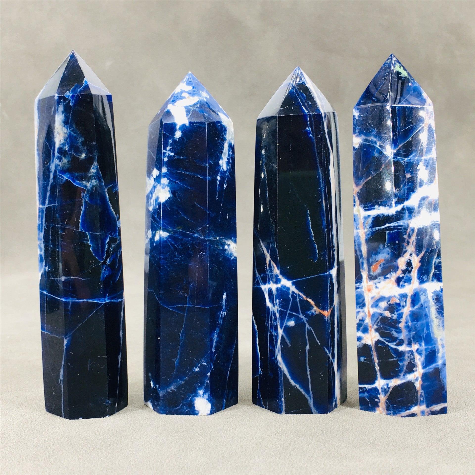 5-9cm Sodalite tower Wholesale - Free Shipping Over 300USD - Price at $ 39.90 /pc