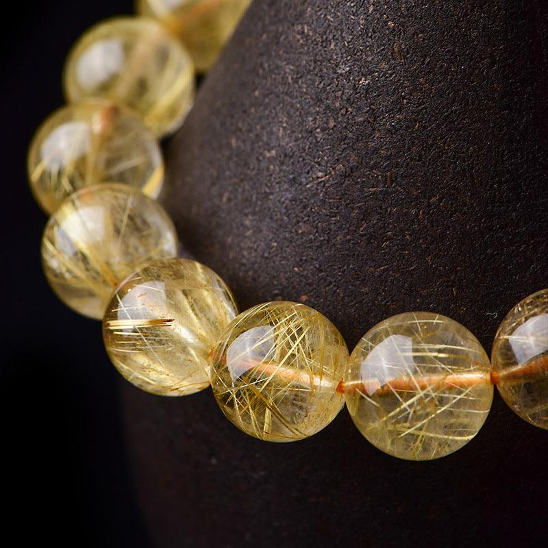 8/9/10mm Rutile Quartz bracelet Wholesale - Free Shipping Over 300USD - Price at $ 44.00 /pc