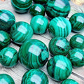 4-7cm Malachite sphere Wholesale - Free Shipping Over 300USD - Price at $ 170.00 /pc