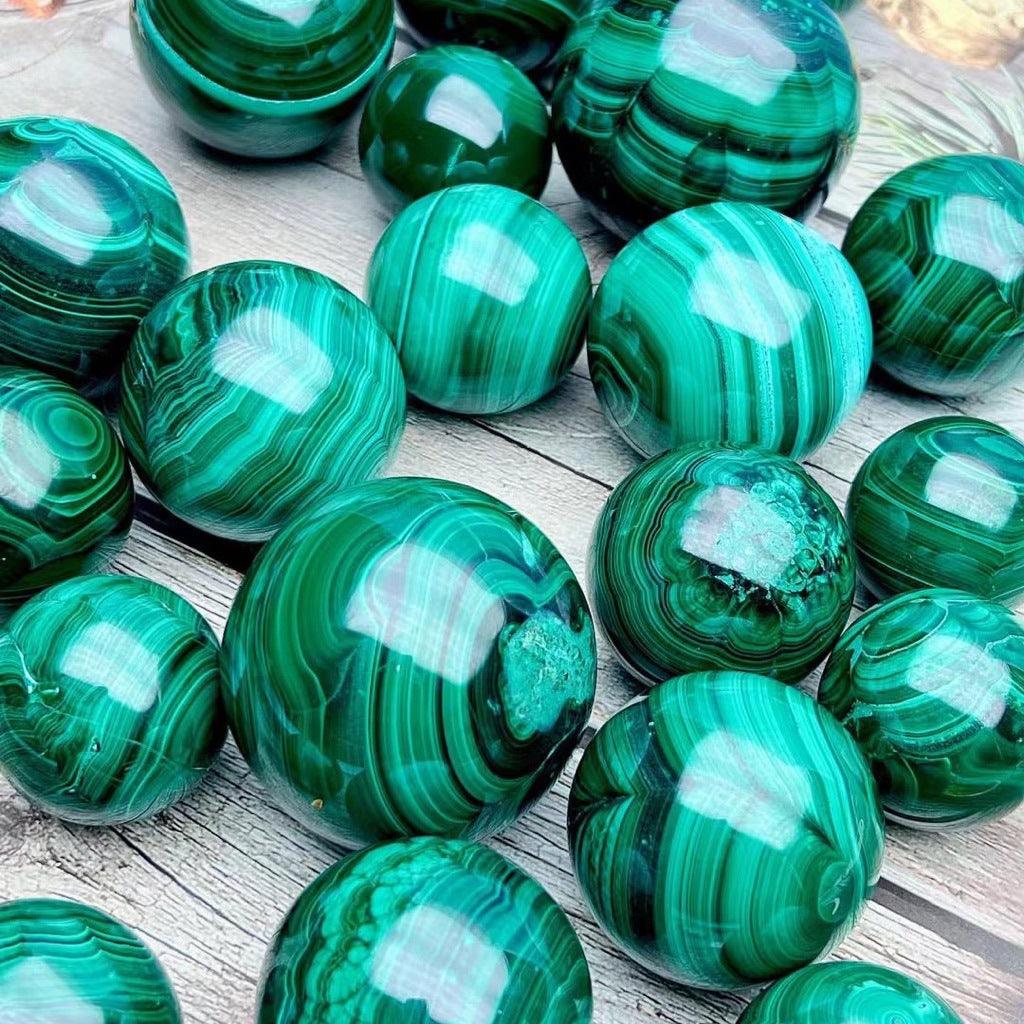 4-7cm Malachite sphere Wholesale - Free Shipping Over 300USD - Price at $ 170.00 /pc