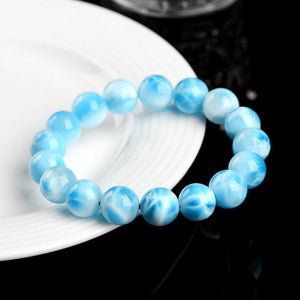 8/10mm Larimar bracelet Wholesale - Free Shipping Over 300USD - Price at $ 62.00 /pc