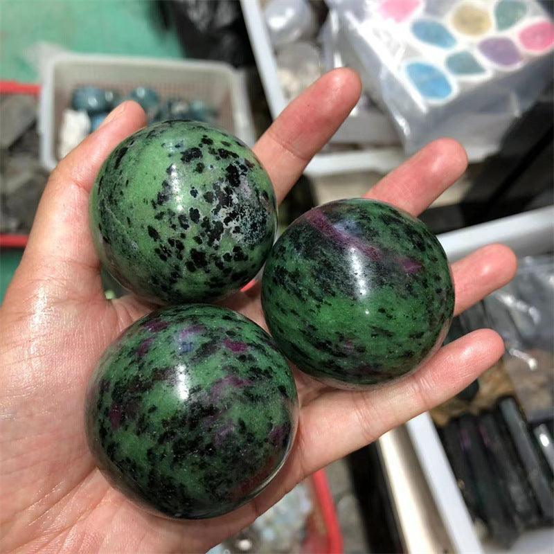 4-8cm Ruby Zoisite sphere Wholesale - Free Shipping Over 300USD - Price at $ 48.50 /pc