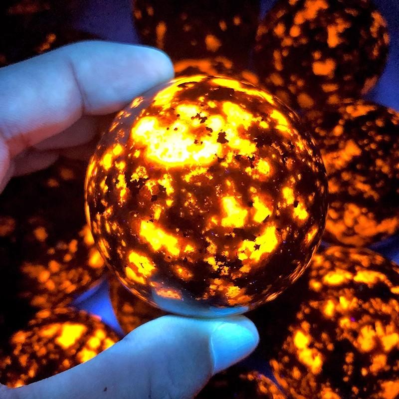 5-9cm Yooperlite sphere Wholesale - Free Shipping Over 300USD - Price at $ 29.00 /pc